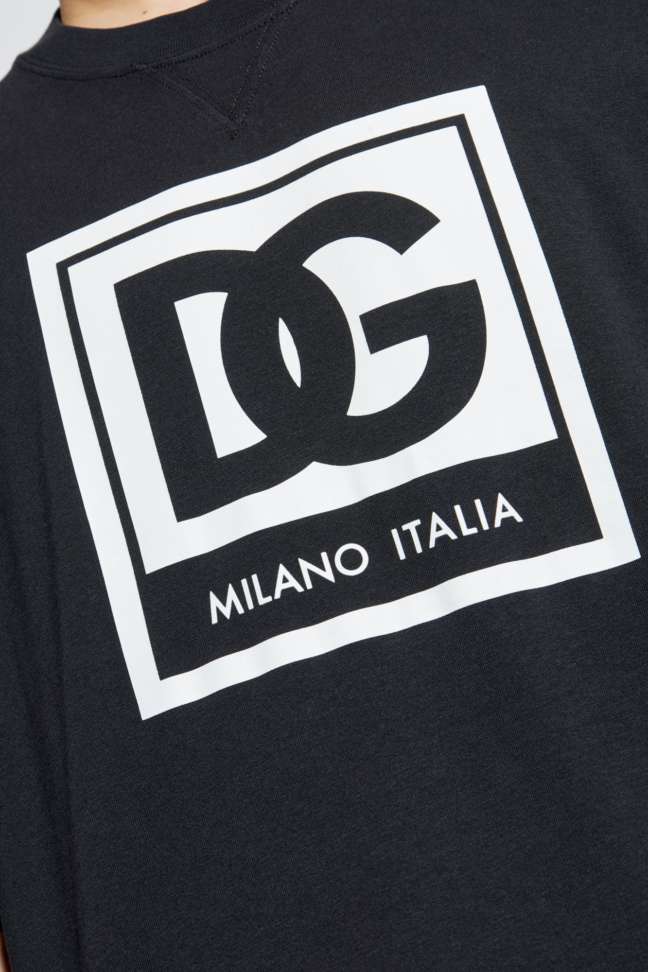 Tシャツ・カットソー Dolce & Gabbana TOP (G8RE6TG7KL5 N0000) Blackのメンズ Cotton piqué t-shirt | Dolce&Gabbana®